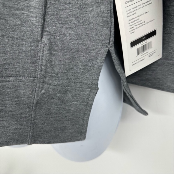 Ministry of Supply | Fusion Classic Grey Heather Terry Cardigan | XXS New - Picture 10 of 14